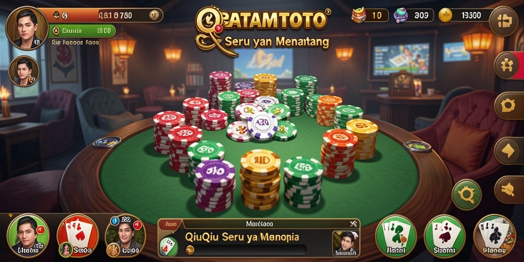 Gameplay seru QiuQiu di BATAMTOTO menunjukkan kompetisi yang nyata.