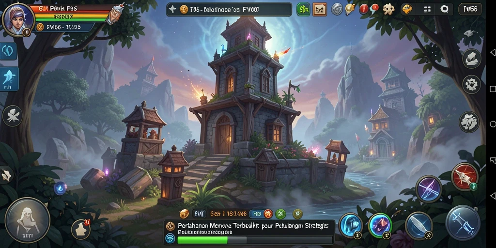 Tangkapan layar menunjukkan gameplay intens dari FW66 yang menampilkan strategi pertahanan.