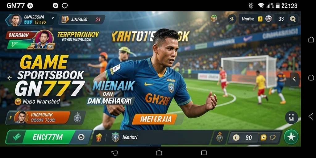 Tampilan gameplay sportsbook GN777 yang mendebarkan dan interaktif.
