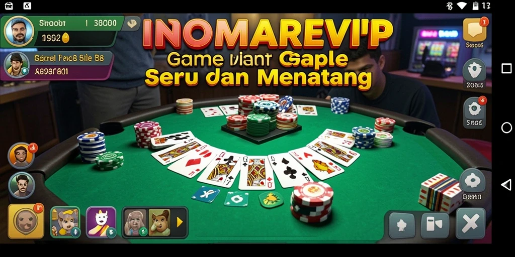 Tampilan permainan Gaple yang menarik dan interaktif dalam INDOMAREVIP.