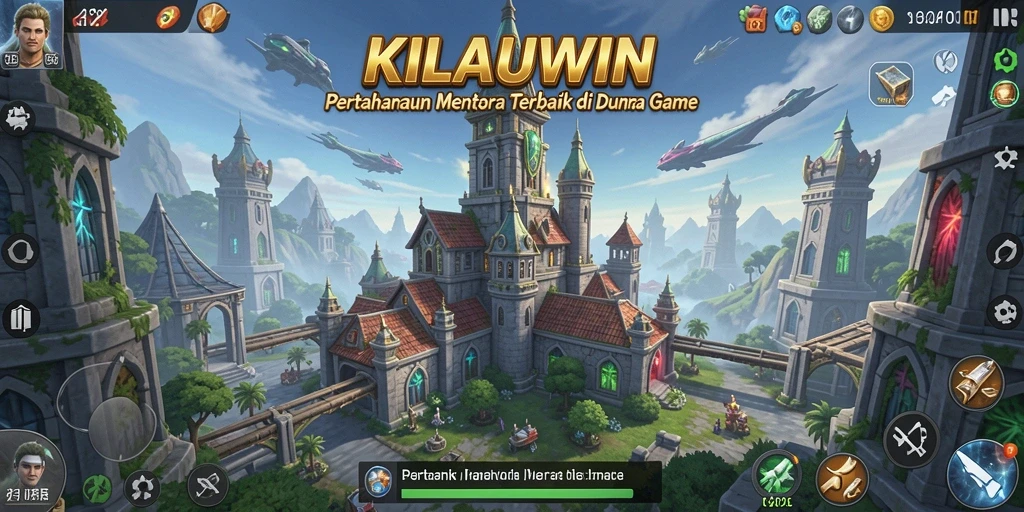 Gameplay KILAUWIN menampilkan pertahanan kuat menghadapi gelombang musuh.