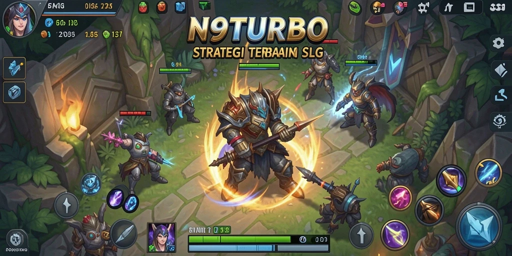 Tampilan menarik dalam gameplay strategis N9TURBO