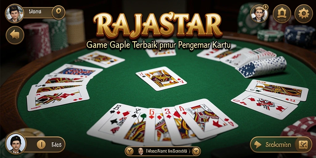 Tampilan gameplay Gaple yang seru dan interaktif di RAJASTAR.
