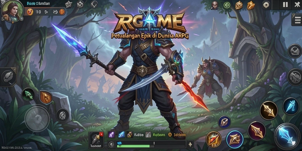 Tampilan gameplay <strong>RPGAME</strong> yang menarik dan penuh aksi dalam dunia ARPG.