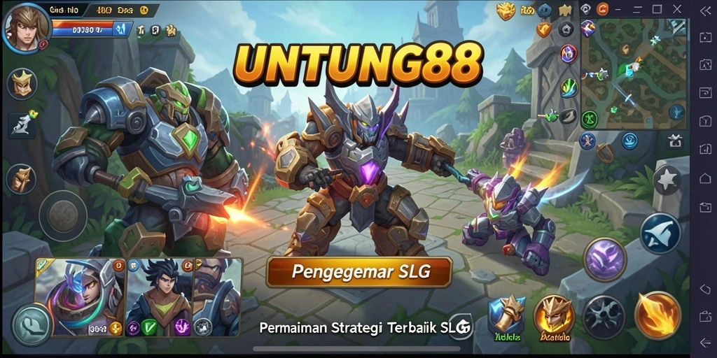 Screenshot gameplay UNTUNG88 menampilkan pertempuran strategi yang mendebarkan.