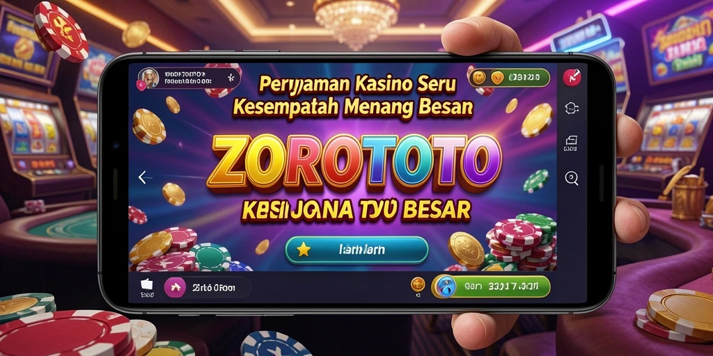 Tampilan permainan Kasino yang menarik dan mendebarkan di ZOROTOTO.